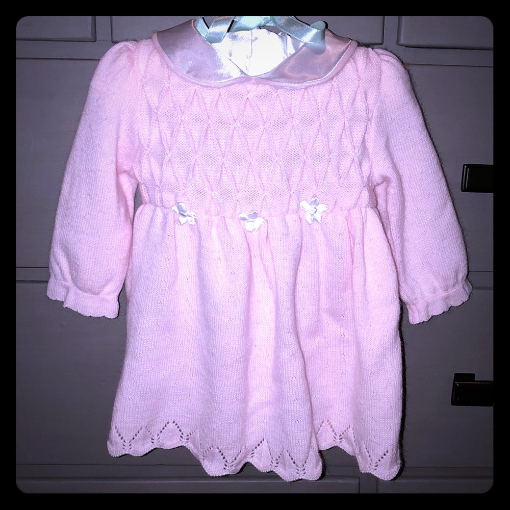Cute baby girl sweater dress